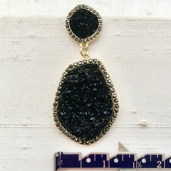 Anthropologie Midnight Drop Earrings - Picture 4 of 8
